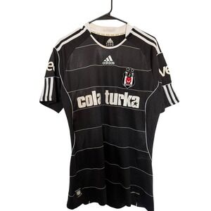 Adidas Besiktas JK Soccer Jersey Mens Black Cola Turka Turkish Football Shirt M